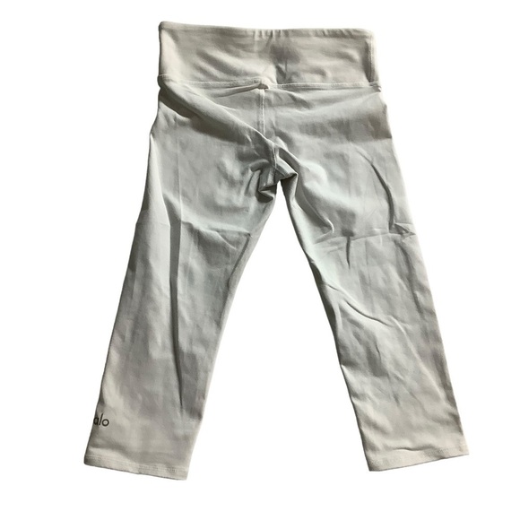 Alo Yoga White Cropped Leggings Sz XS - Picture 2 of 7